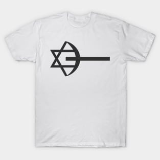 Combination of the three monotheistic religions symbols T-Shirt